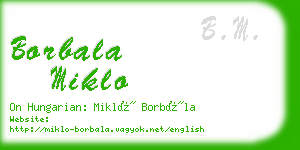 borbala miklo business card